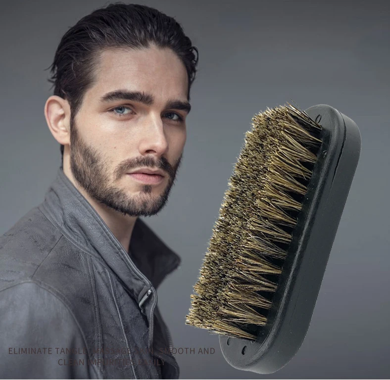 

Hair Mane Beard Brush Men's Shaving Comb Cleaning and Care Retro Oil Head Hairdressing Cleaning Tools Special for real hair wigs