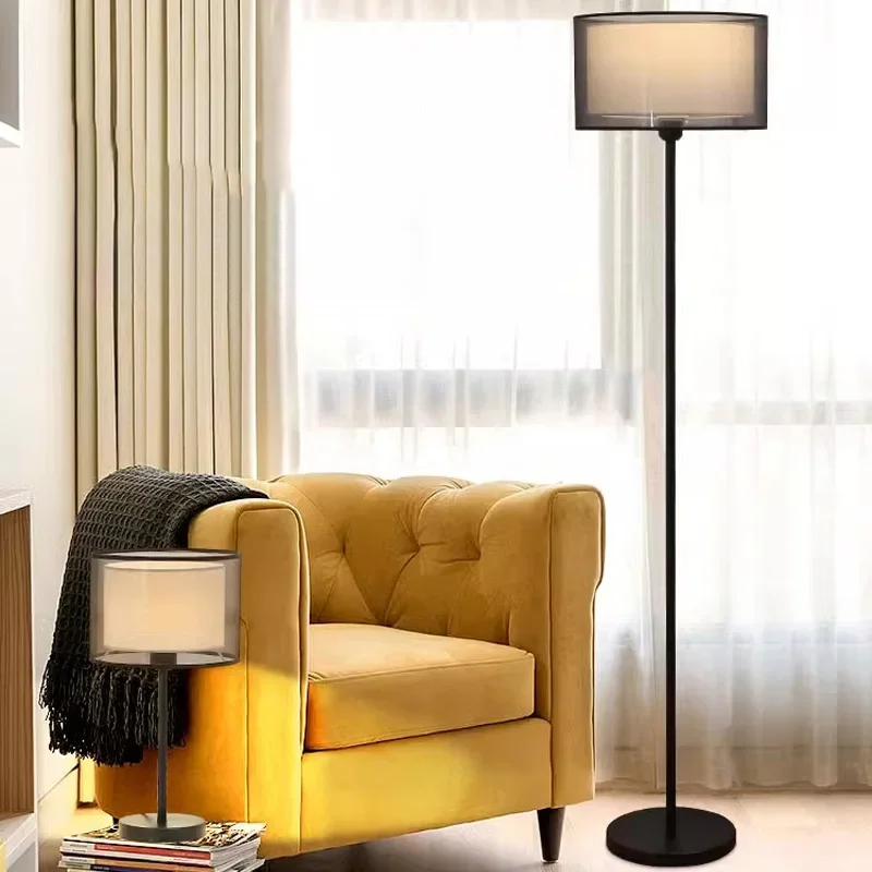 2025 new Floor lamp ins Nordic creative personality simple modern bedroom headboard living room sofa remote control LED upright