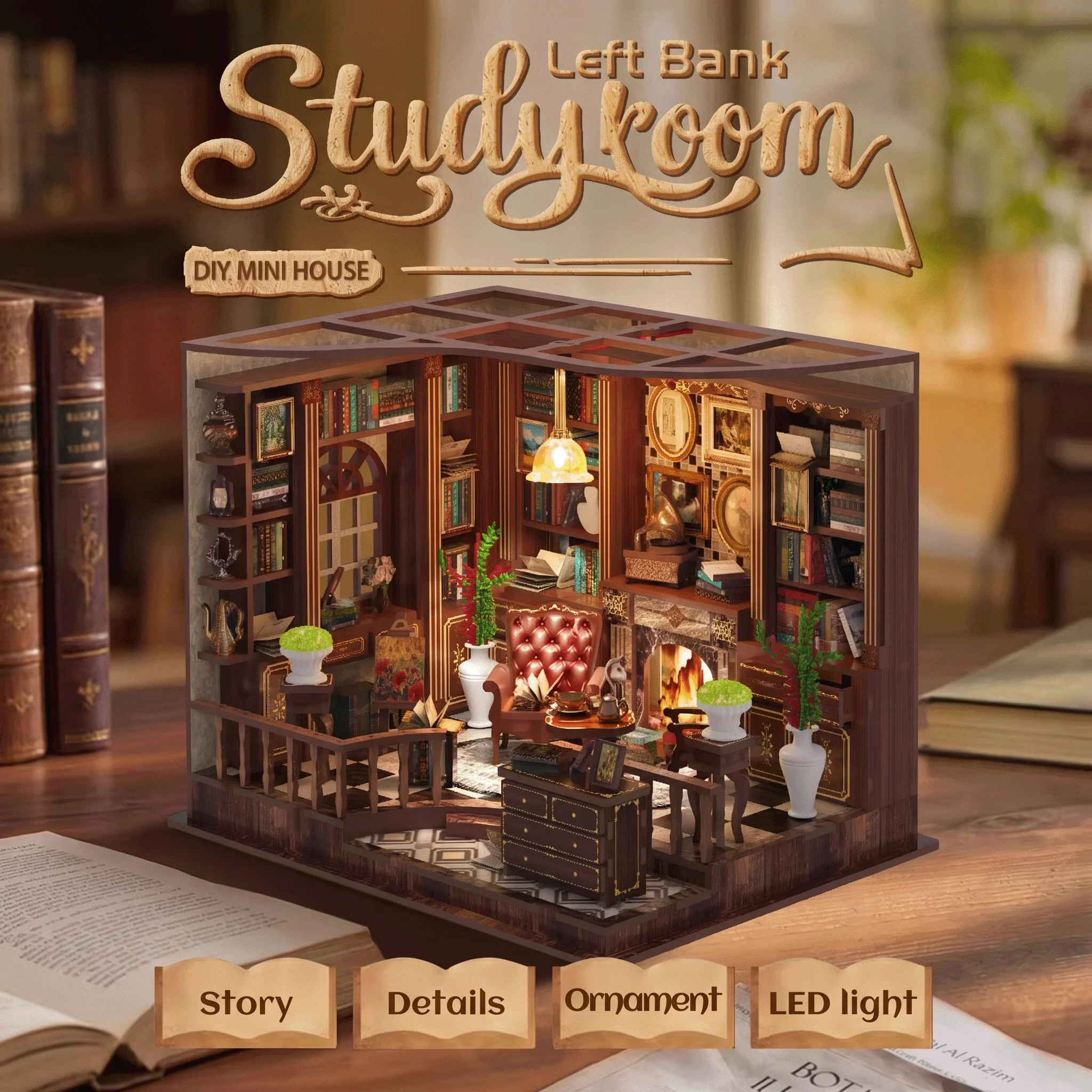 kit-de-diorama-de-bureau-parisien-puzzle-3d-en-bois-maison-de-poupees-miniature-modele-d'insert-de-bibliotheque-diy-decoration-de-bibliotheque-artisanale-cadeau