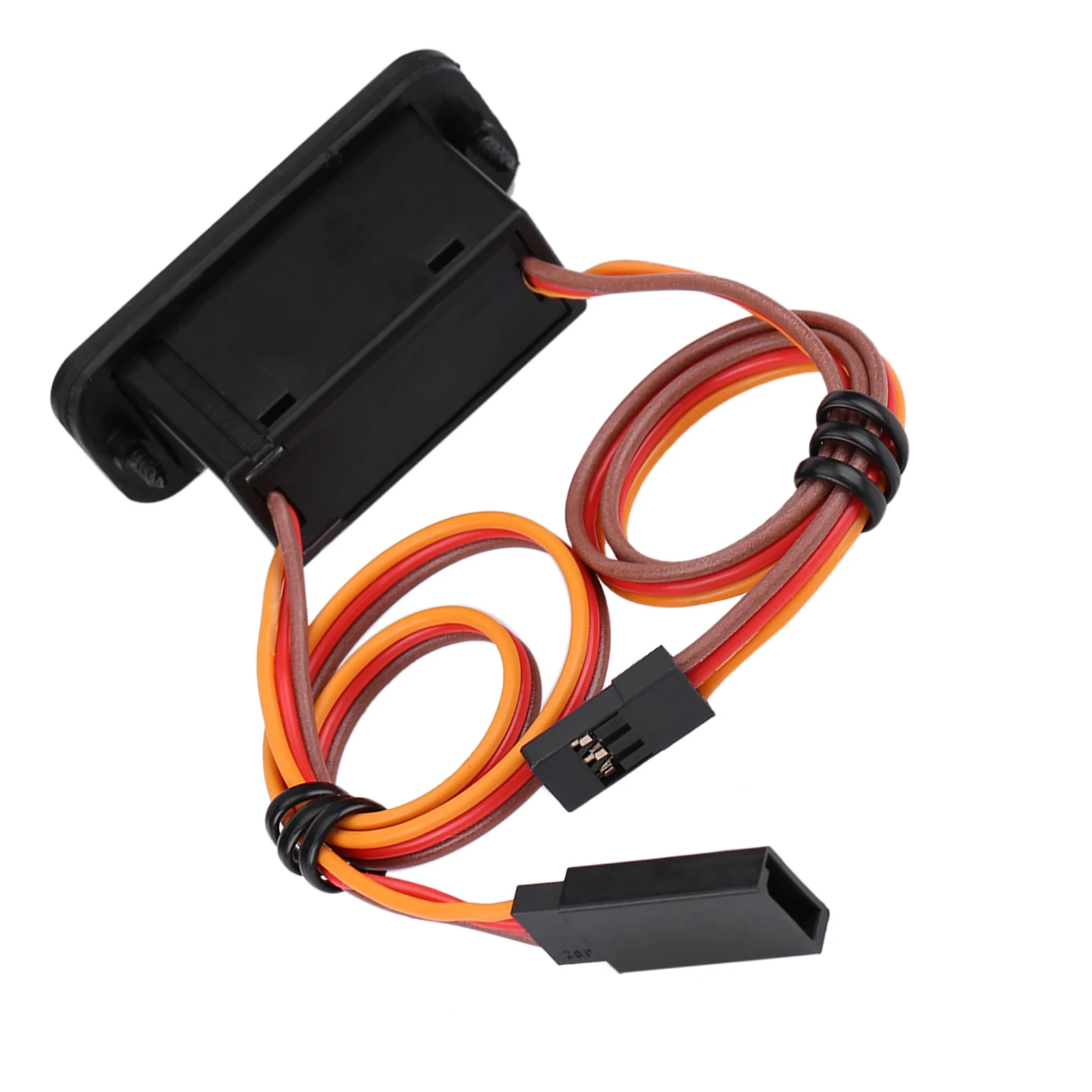 2PCS JR Style RC Switch RC Receiver Switch with LED Indicator Plastic RC Receiver On Off Power Switch for RC Airplane Model