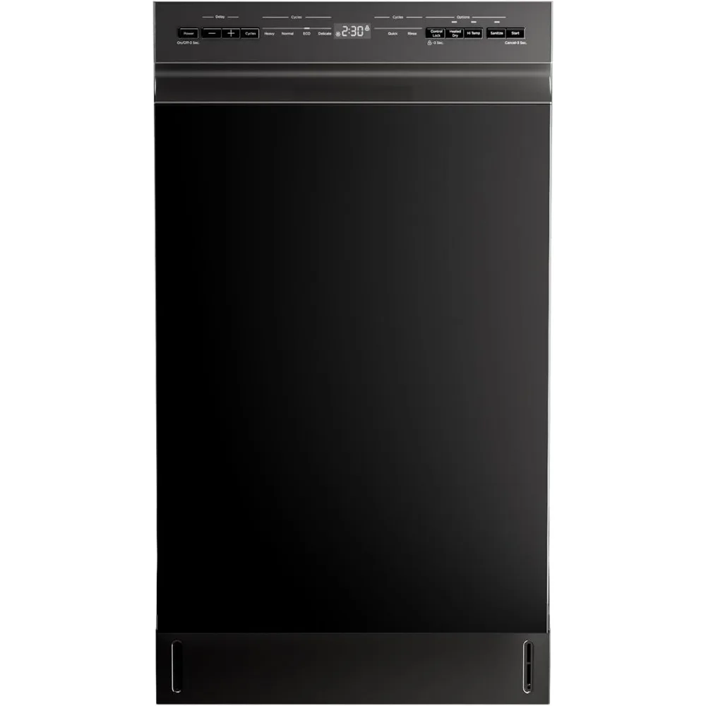 MDF18A1ABB Built-in Dishwasher with 8 Place Settings, 6 Washing Programs, Stainless Steel Tub, Heated Dry, Energy Star, Black