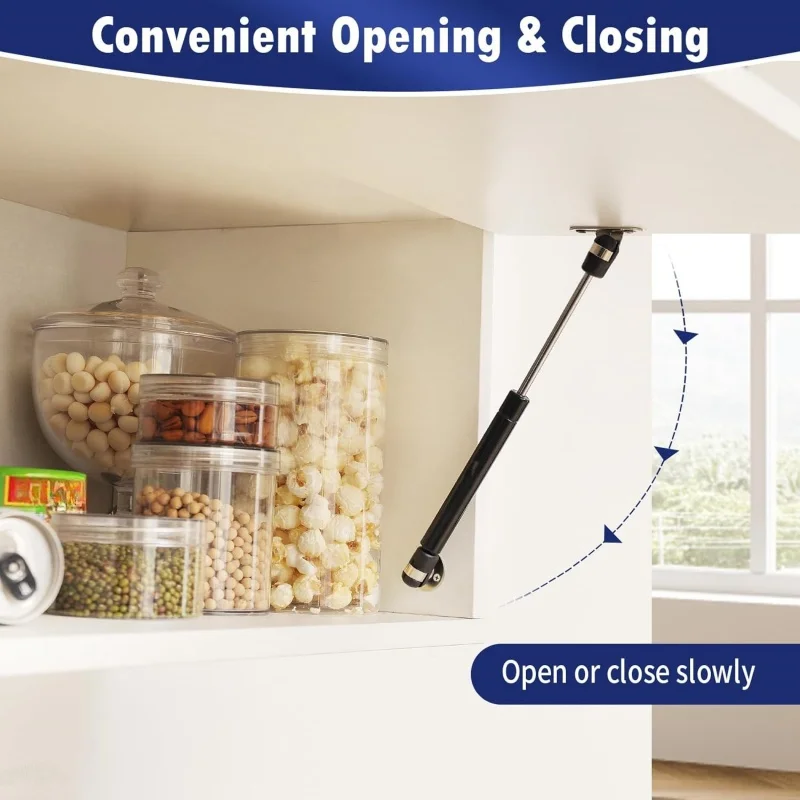 4 Sets 10 Inch Gas Strut,30N-200N Lift Support,Lid Stay Support,Cabinet Hinge,Gas Props/Shocks,Cupboard Door Hinges