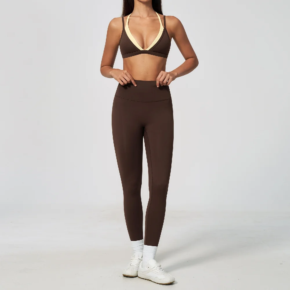 Conjunto de Yoga 2 Peças Femin - Yoga Fitness Kleidung avaliação e preço
