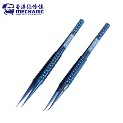 MECHANIC 0.15mm Titanium Alloy Non-magnetic High Hardness Aviation Ultra-Precise Step Structure Tweezers Phone IC Chip Repair