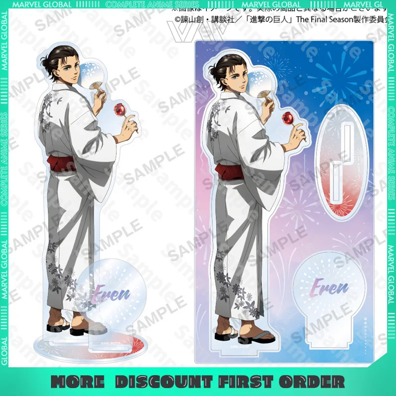 Attack on Titan GIGO Acrylic Stand Anime Peripherals Hanabi Taikai Series Ornaments Collection Desktop Display Gift for Girl Boy
