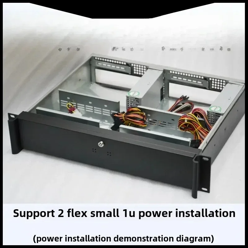 ROF ultra-short 2U360 server chassis 2 nodes 2U Gemini chassis Dual main board ITX industrial control rack type