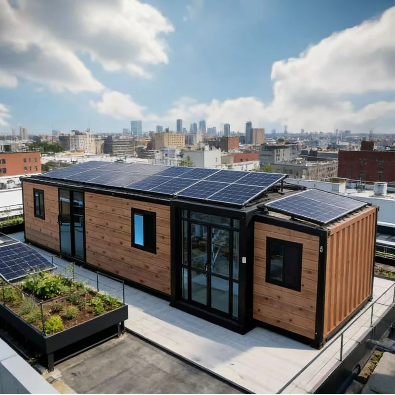 Casa prefabricada plana portátil de abuela de 20 pies con servicio de diseño de interiores gratuito, pequeña Villa Modular, construcción de paneles tipo sándwich