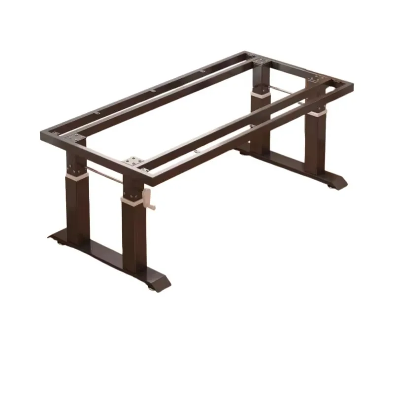 Modern desk height adjustable iron frame table legs four-column support frame standing table