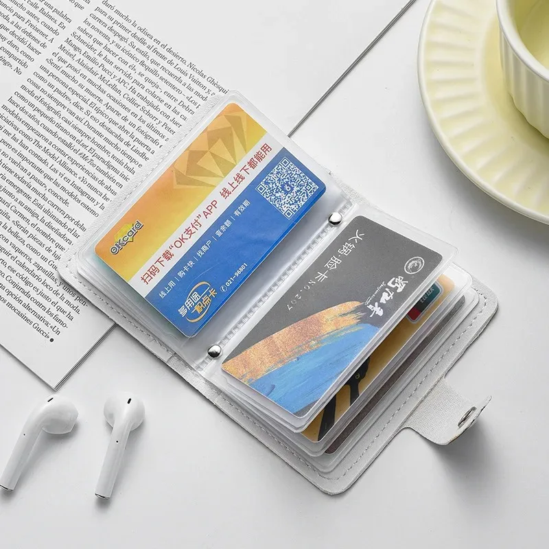 Marios dos desenhos animados bonito saco de cartão grande capacidade multi slot para cartão internet mini compacto bonito feminino anti desmagnetização conjunto de documentos