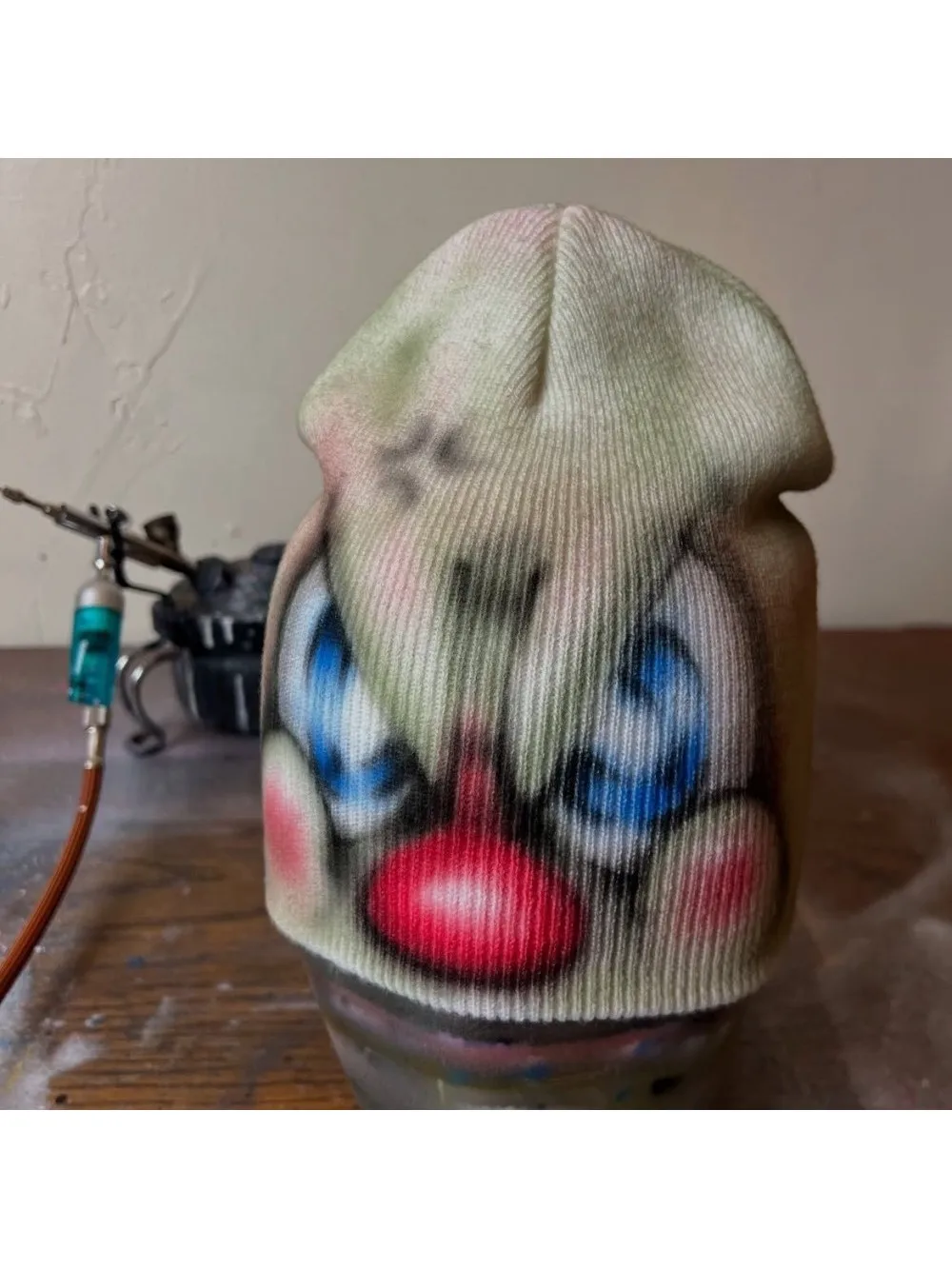 New Retro Punk Subculture Cartoon Printed Knitted Cold Hat Colorful Graffiti Angry Birds Pattern Street Trendy Hip Hop Hat INS