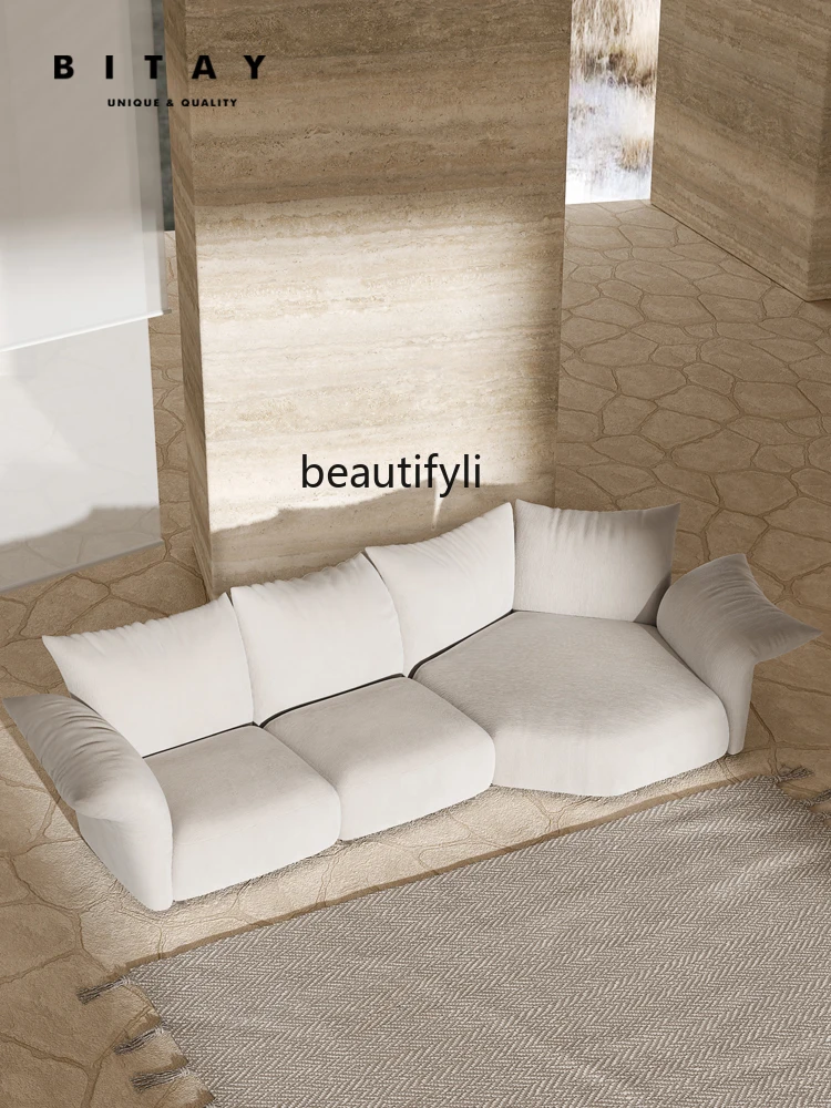 Sofa Simple Modern Living Room Single Double Three-Seat Italian Minimalist Light Luxury Leisure Designer