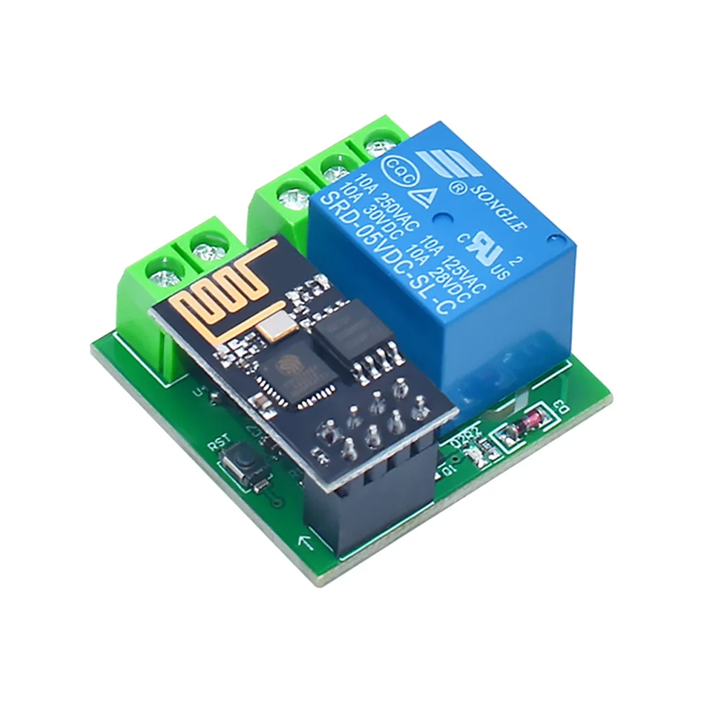 ESP8266 Dual Channel WIFI Relay Module ESP-01 DC5V With Relay Indicator and Reset Button 2 CH relay Boad Low Level Control