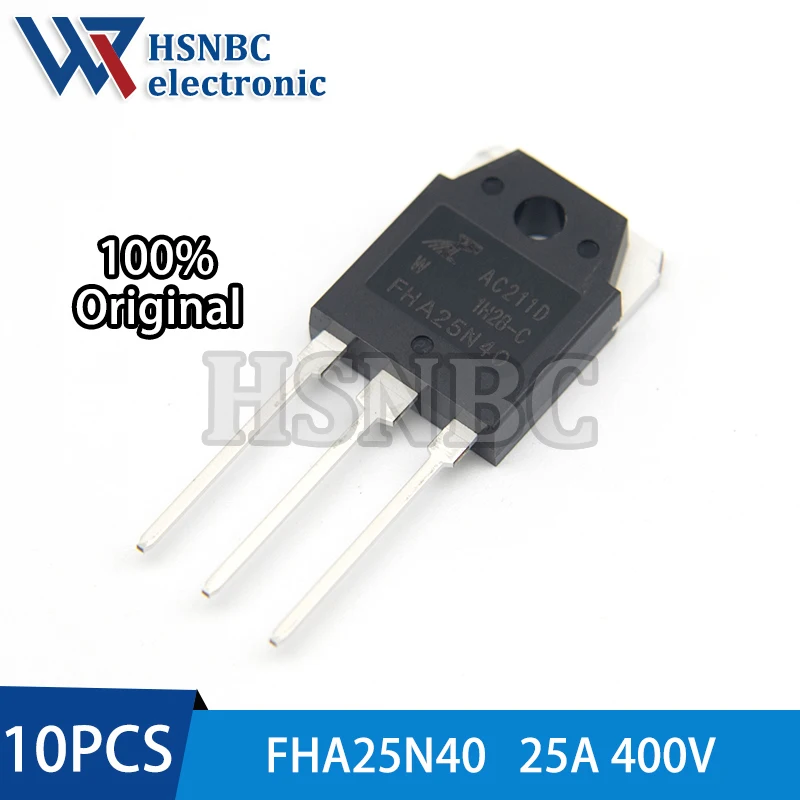 

10PCS FHA25N40 25N40 FHA25N40W TO-3P 400V 25A N-channel Power MOSFET Transistor 100% New Original