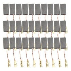 30 Uds 5x8x15mm cepillos de carbono para Bosch GWS6-100 Dongcheng S1M-FF03-100A amoladora angular sierras circulares cepillos de carbono herramientas eléctricas