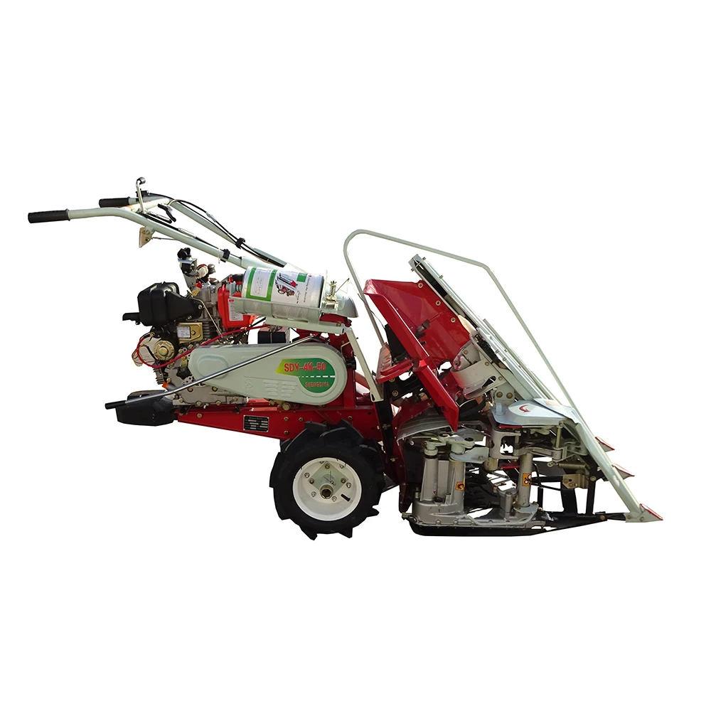 hand held mini wheat and rice harvesting machine agricultural equipment lawn mower maize harvest machine