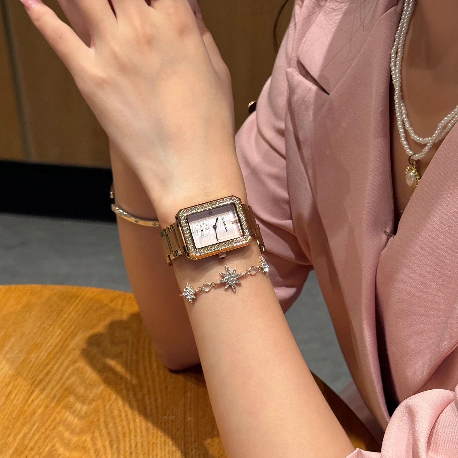 Luxury Ladies' Retro Rectangular Stainless Steel Strap Watch – Minimalist Fashion Quartz Wristwatch