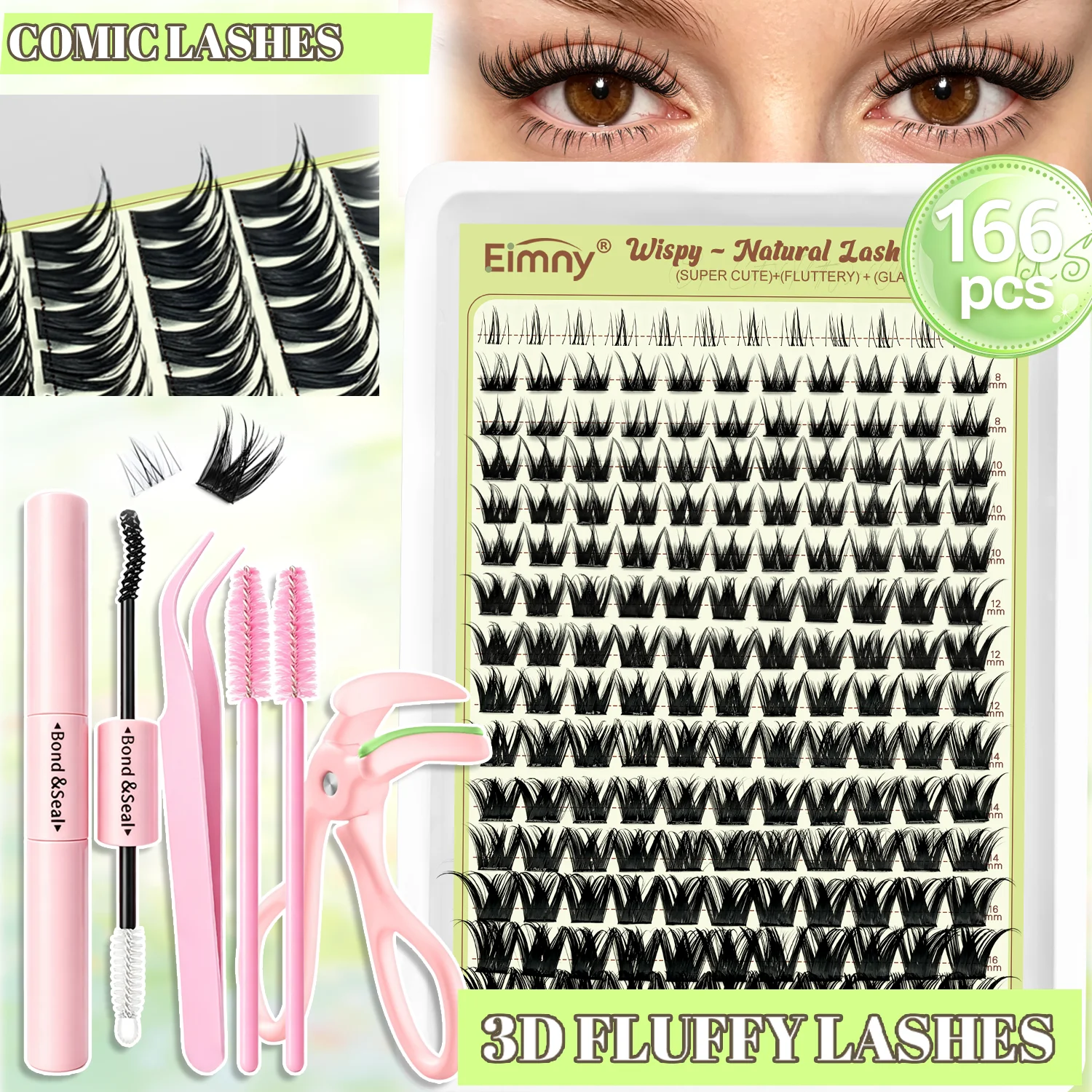 Individual Lash Tray - EIMNY, libro de pestañas reutilizable con