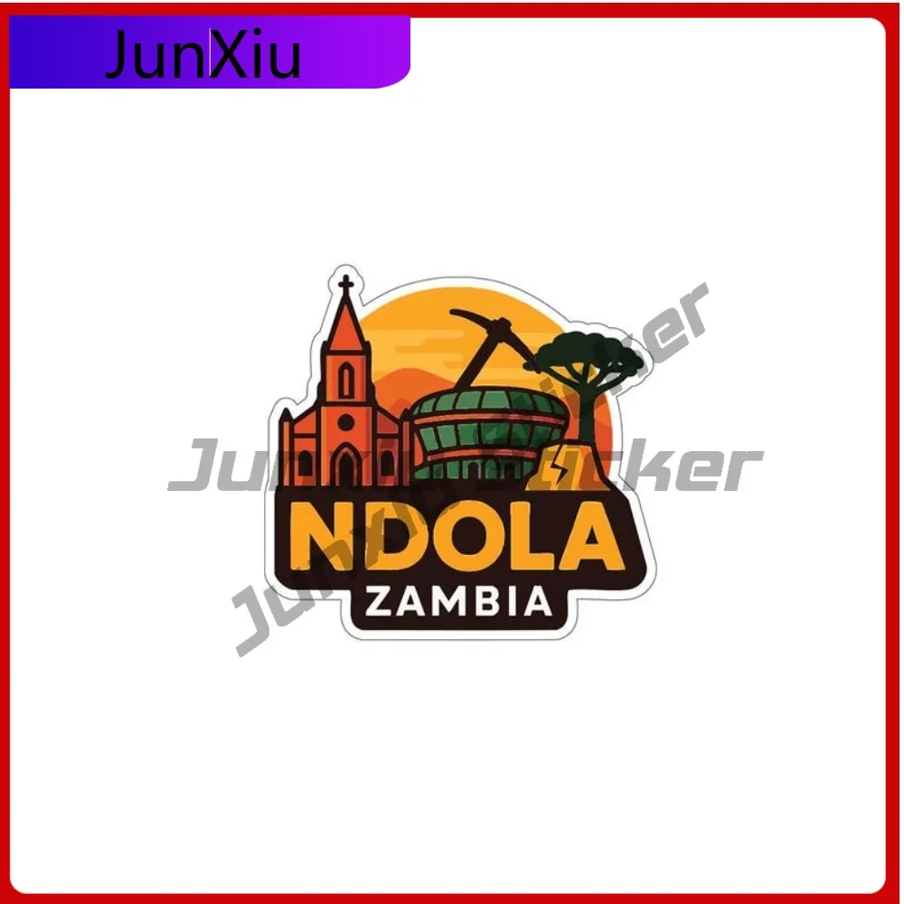 

Ndola Zambia City Vinyl Decal Creative Stickers Motocross Bumper Phone Trunk Windshield Waterproof Decals Funny Car Decoration