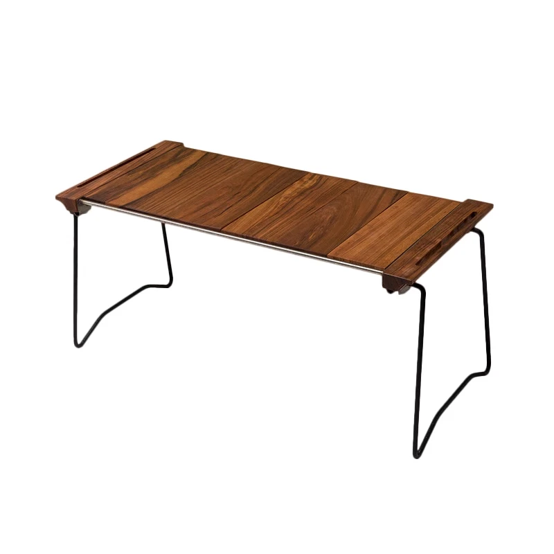 

Outdoor Camping Solid Wood Folding IGT Table Portable Quick Open Barbecue Table Multi-functional Combination Table