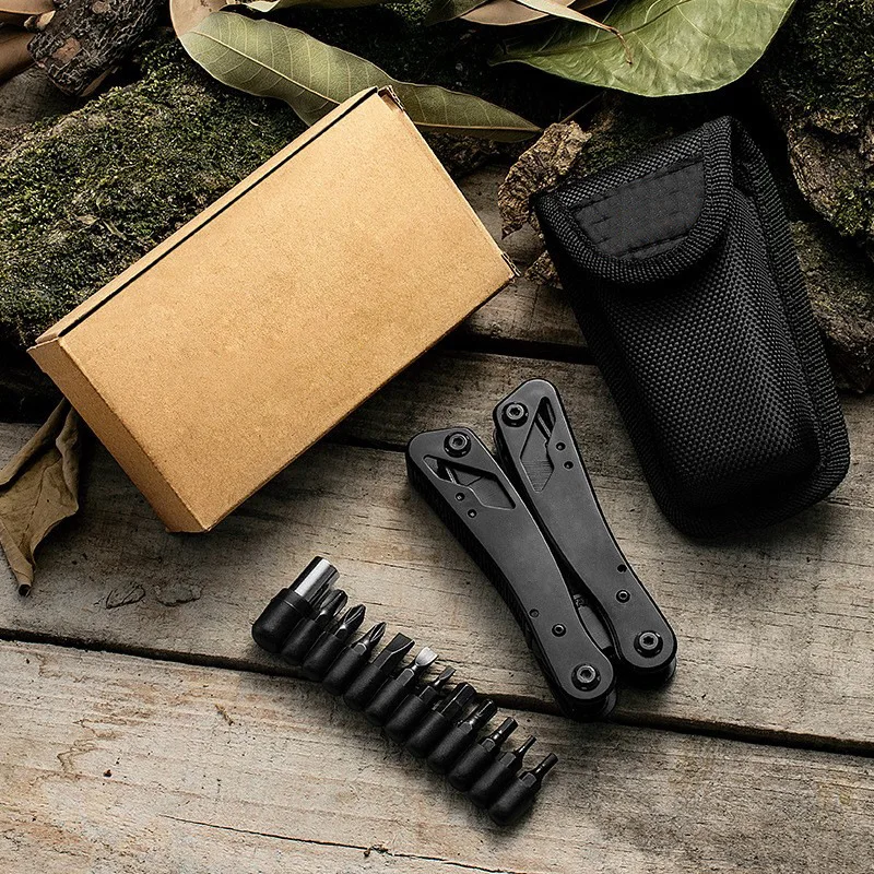 Multi Functional Pliers, Outdoor mini Folding Pliers, Telescopic Combination Knife Pliers, Outdoor Emergency Tool Pliers