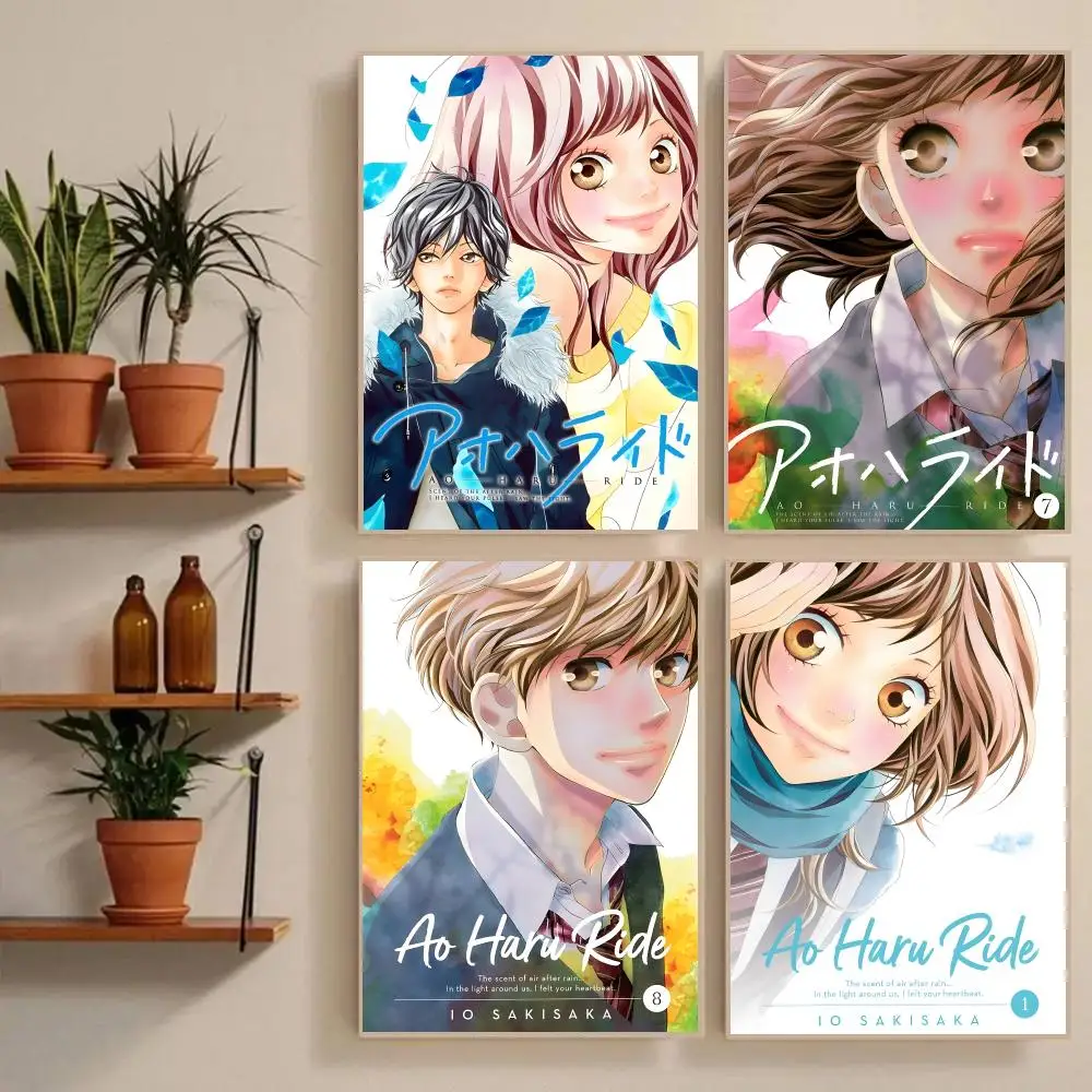 A-Ao H-Haru Ride Poster Waterproof Wall Art Sticker For Bar Living Room Vintage Room Decor High Quality Print Gift