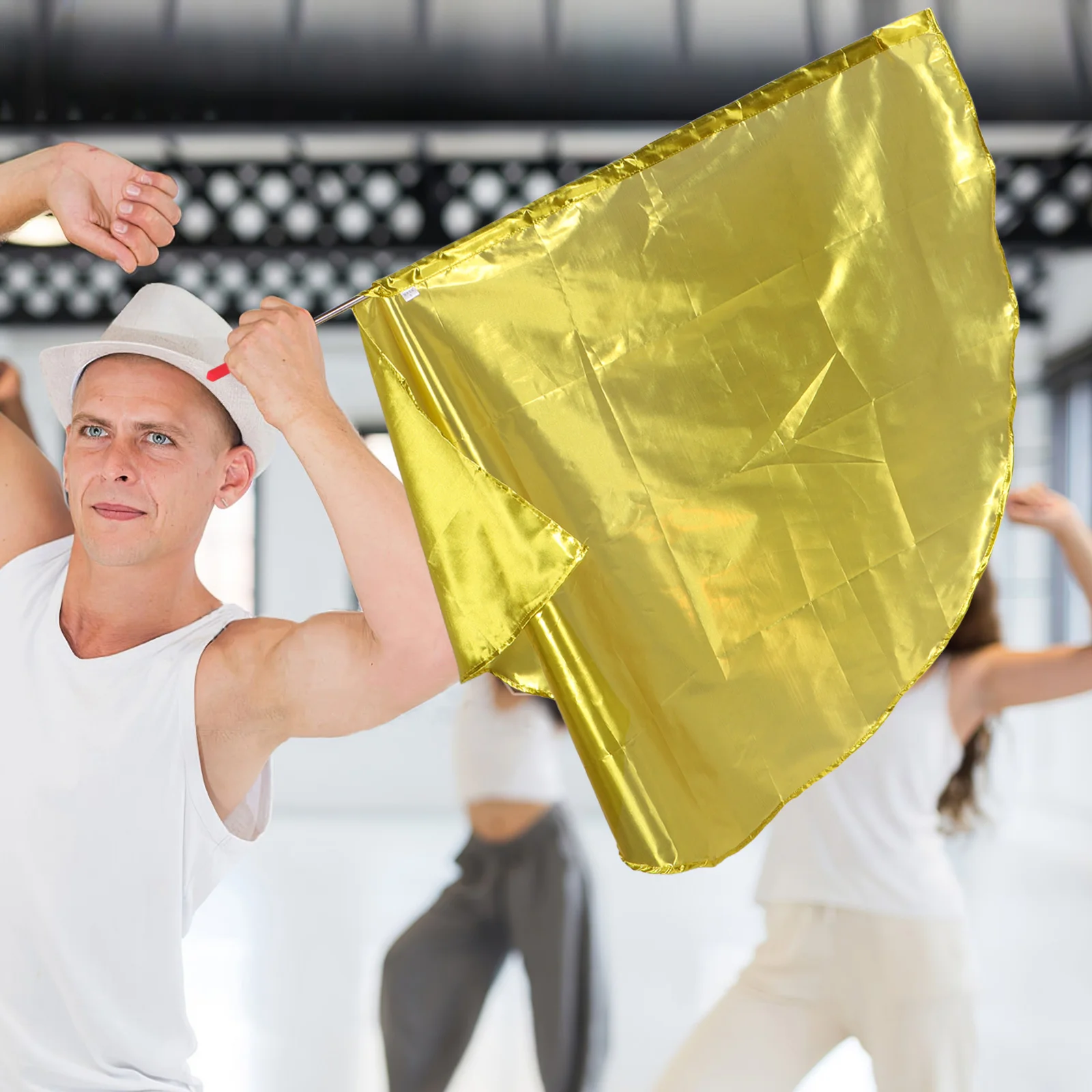 

Flag Performance Fire Flags Worship Dance Butterfly Praise Handheld Chiffon Color Guard Cloth Outdoor Practice Child Church