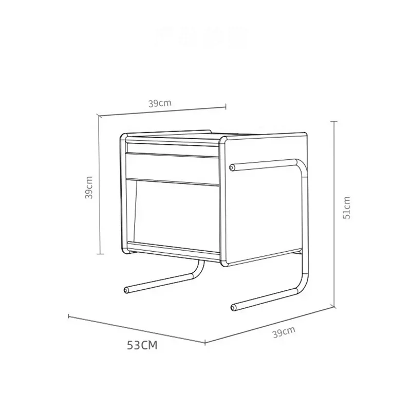 Display Luxury Bedside Table Nordic Modern Vintage Nightstand Storage Italian Trendy Table De Nuit Bedroom Furniture