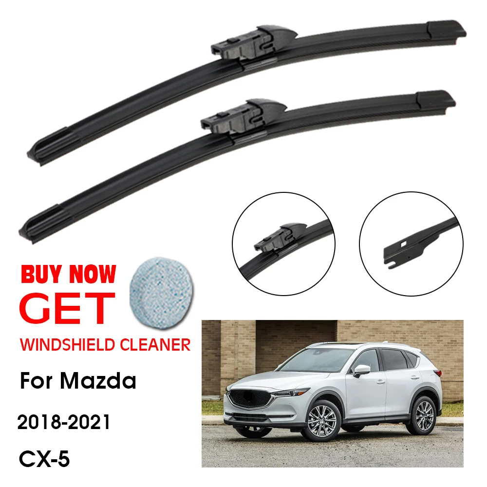 

Car Wiper Blade For Mazda CX-5 24"+18" 2018-2021 Front Window Washer Windscreen Windshield Wipers Blades Accessories