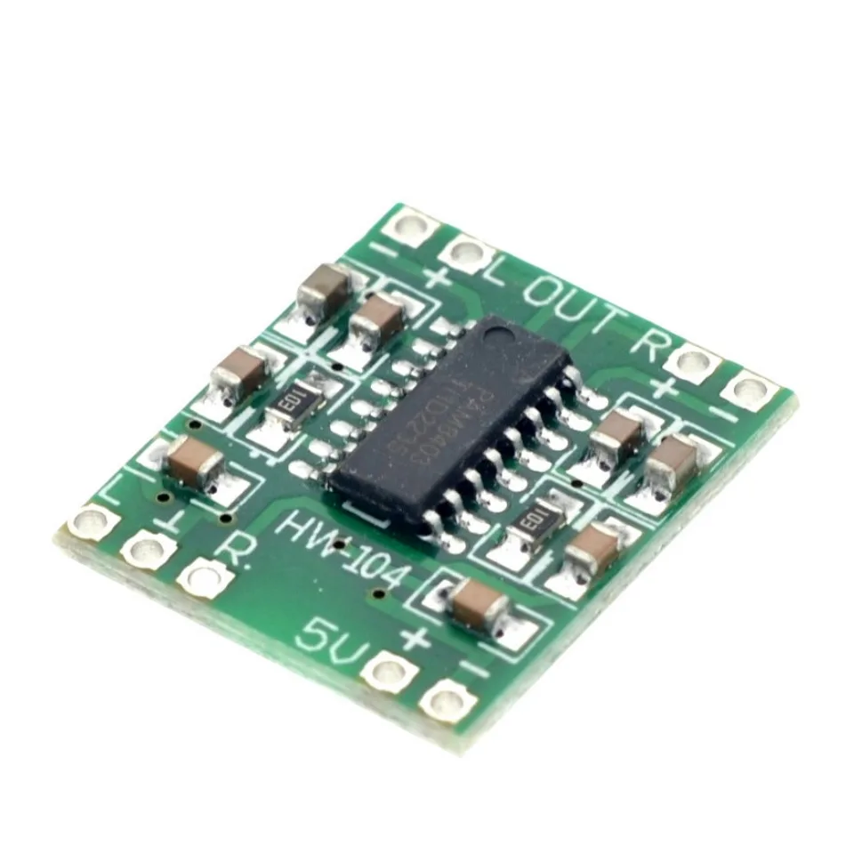 10 Stück PAM8403 Mini Digital Audio Verstärkerplatine 2x3W Klasse D 2,5V-5V Zweikanal Stereo Endstufenmodul für DIY-Lautsprecher – Detail 3