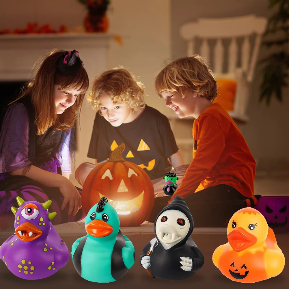 12 Pcs Halloween Rubber Ducks Novelty Rubber Duck Toys Rubber Duckies Kids Halloween Party Favors Duck for Home Decorations