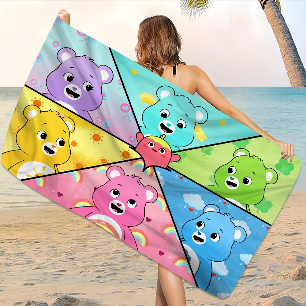 Cartoon C-Care Cute B-Bears Y asciugamano bagno di assorbimento dell\'acqua per la casa morbida fibra di cotone sabbia Swim Quick-Dry Hotel Motion