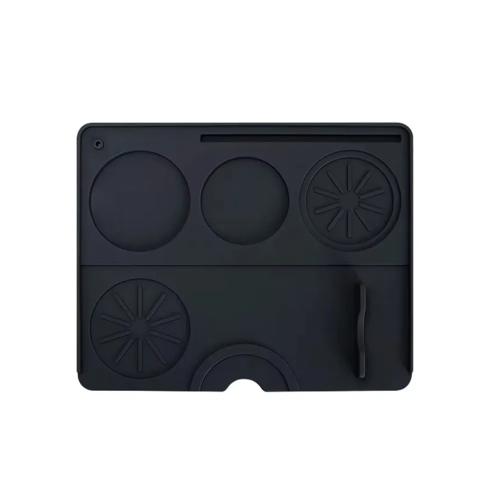 

Coffeeware Anti-slip Espresso Tamping Mat 2 in 1 Insulation Coffee Machine Silicone Mat Heat Resistant Coffee Bar Mat Cafe