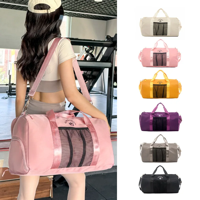 

Women Gym Bags Sport Fitness Training Bag Wet Dry Separation Handbag Lightweight Yoga Pack with Shoe Pocket Waterproof Sport Bag