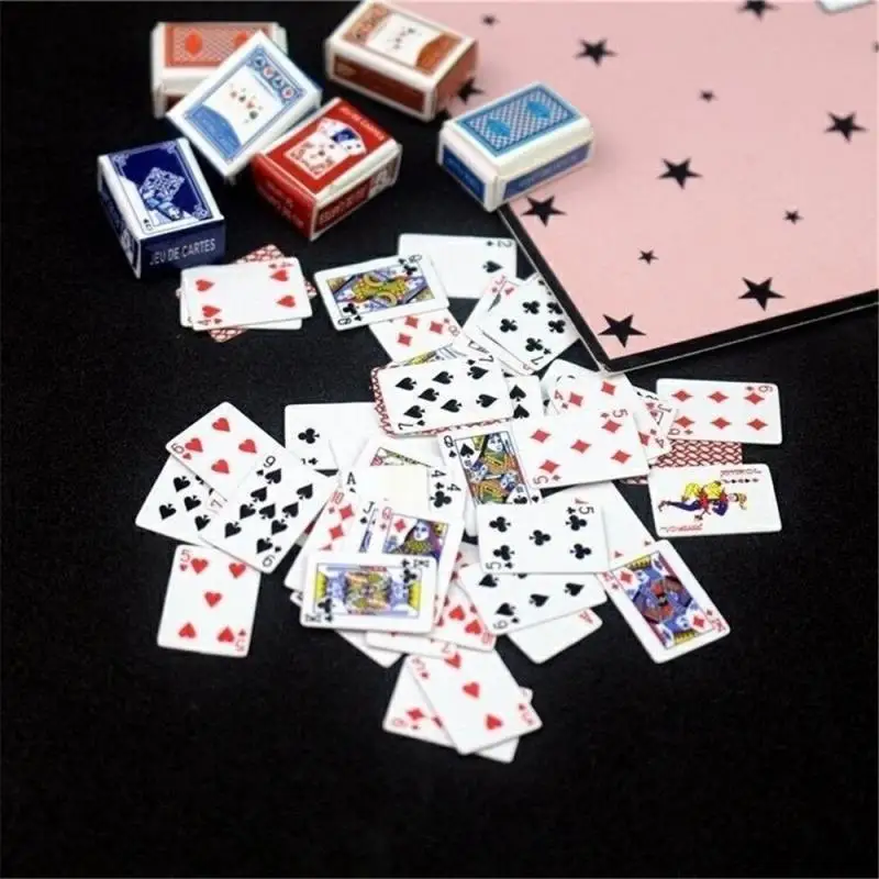 Juego de cartas de Mini póker para aliviar el estrés, juego creativo, juguetes divertidos, juego interesante y cómodo, juguetes respetuosos con el medio ambiente