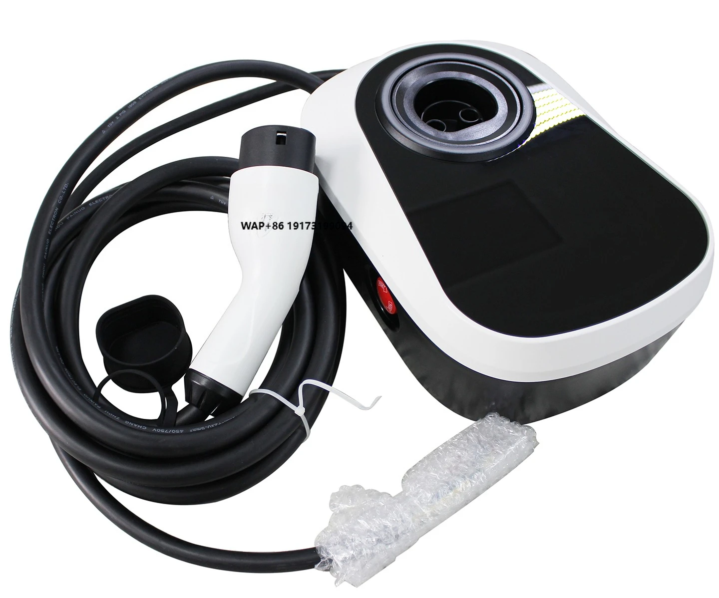 Type 2 EV 32A AC New Energy Car Charging Wall-mounted Charging Station with 5 Meters Cable