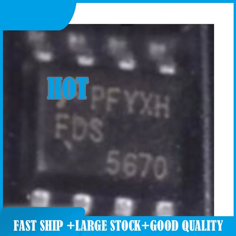 

20 шт./лот FDS5670 Марка: 5670 SOP8 N 60 В 10 А MOS 100% новый