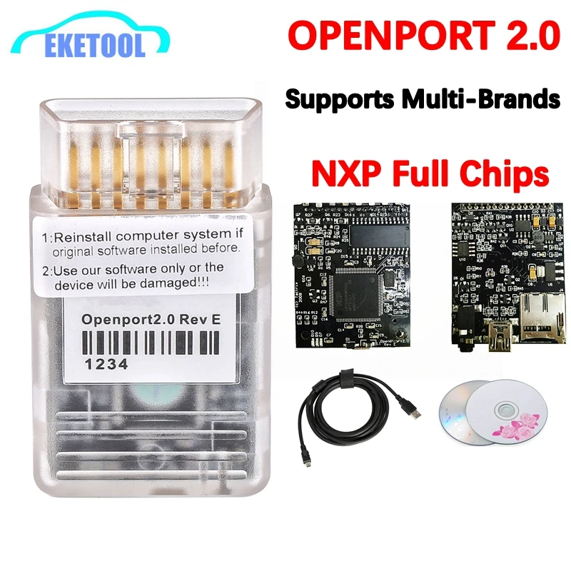 Tactrix Inc. OpenPort 2.0 ECUFLASH Auto ECU Chip Tuning Tool J2534 Works Techstram/JLR PRO For Toyota/Landrover/Jaguar/Mercedes