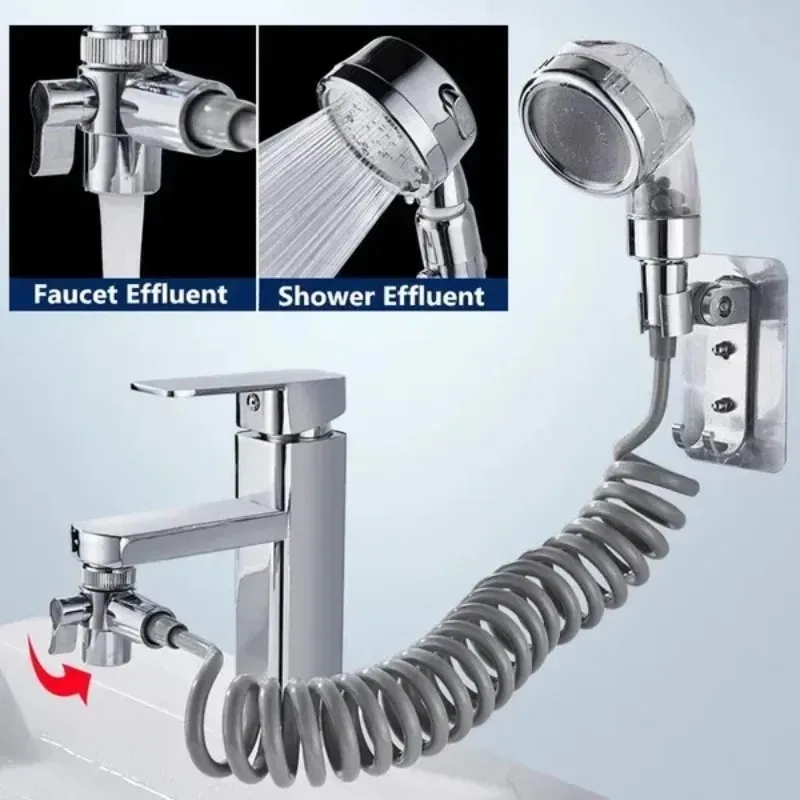 

Shower Faucet Extender Washbasin Swimming Pool Shampoo Shower Handwashing Bathroom Shower Booster Nozzle Kit