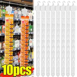 Plastic Snack Hanging Strips Store Hang Snacks Display Hanger with Hooks Supermarket Shelf Useful Shop Merchandising Clip Strip