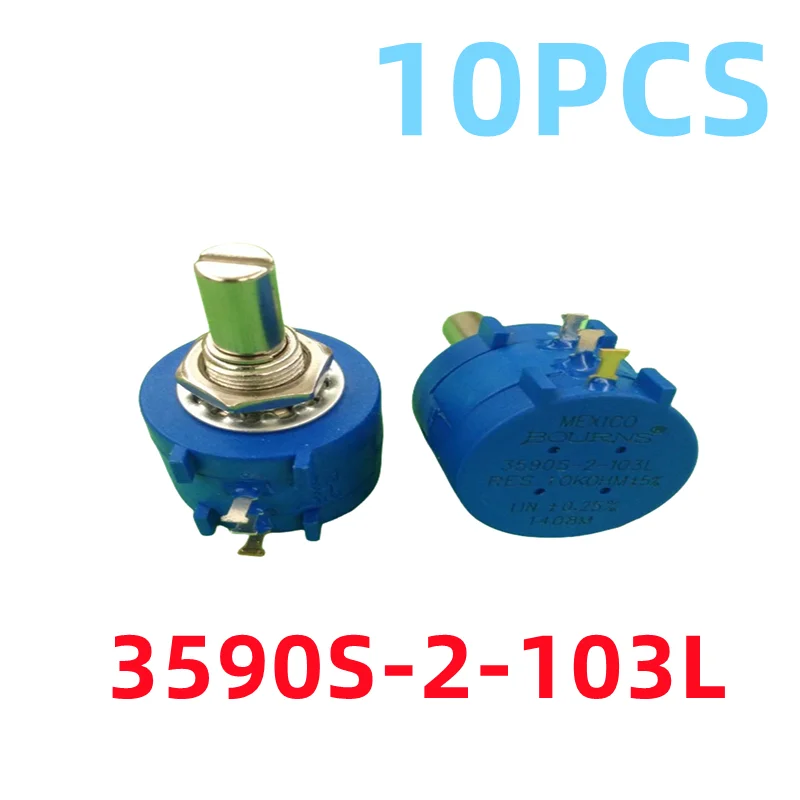 New 10PCS 3590S-2-103L 3590S-2-103 10K For MEXICO BOURNS Precision Multi Turn Potentiometer