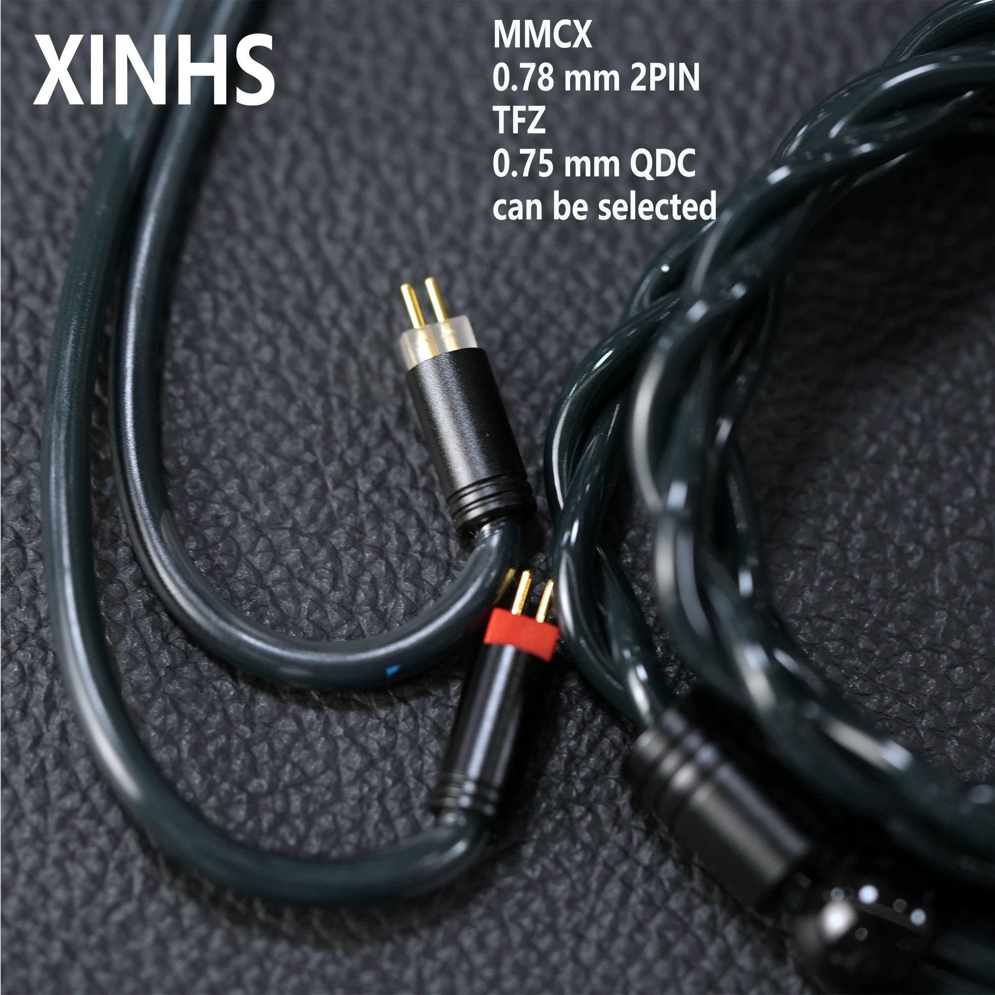 XINHS-2 S88 Core Azul Escuro Prata Cobre Coaxial Leeds Estrutura Cabo de fone de ouvido atualizado
