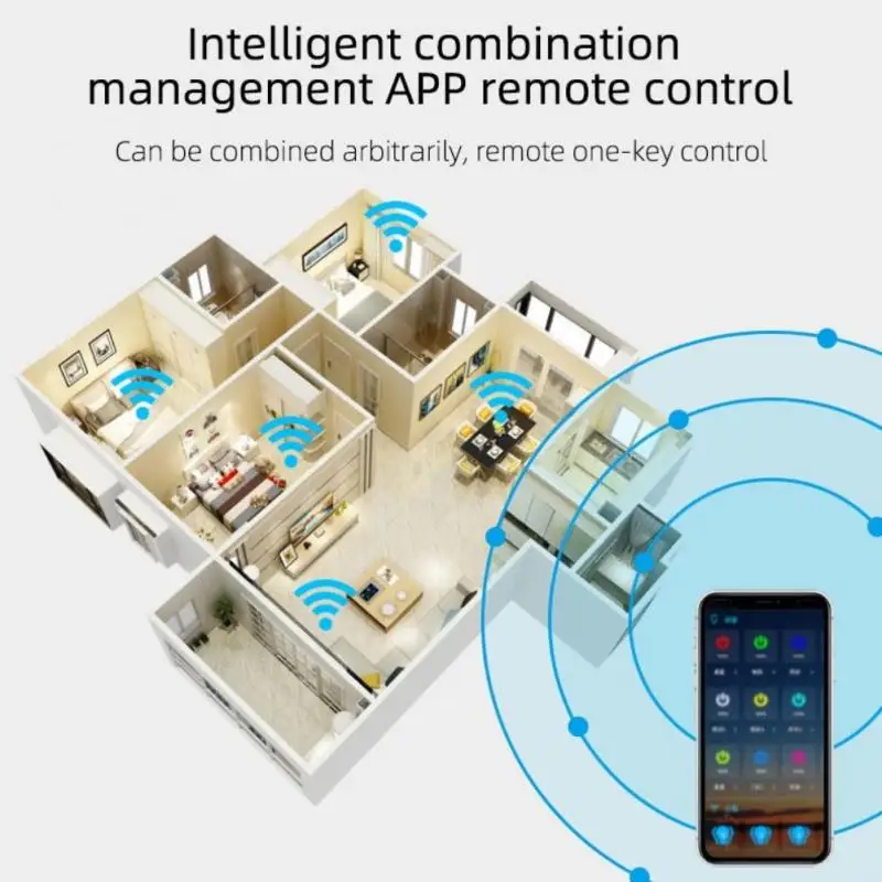 Interruptor inteligente Tuya para el hogar, 433mhz inalámbrico de Control de voz, compatible con Alexa, Diy