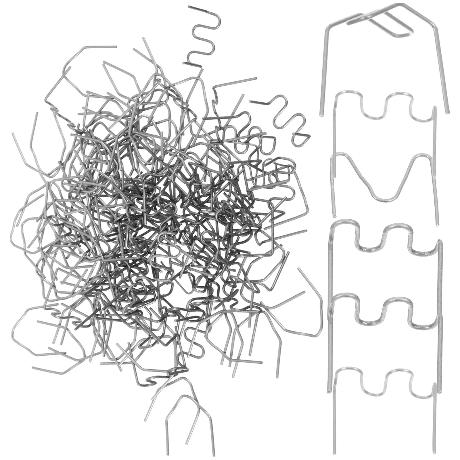 

800Pcs Bumper Repair Welding Rods Plastic Welding Rods Auto Wave Staple Kit for Vehicle Plastic Damage Fix Solution