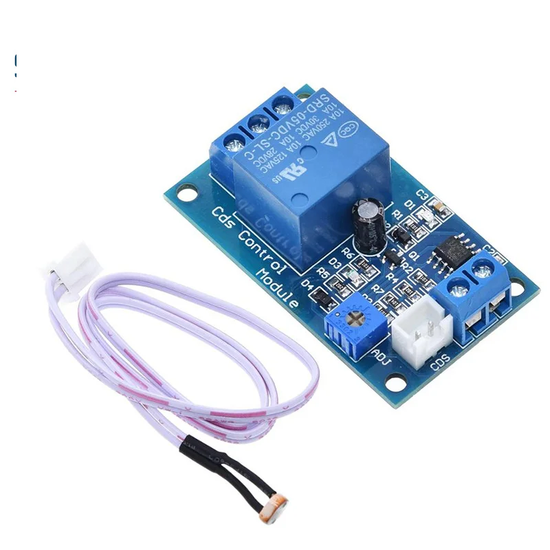 XH-M131 DC 5V / 12V Light Control Switch Photoresistor Relay Module Detection Sensor 10A Brightness Automatic Control Module