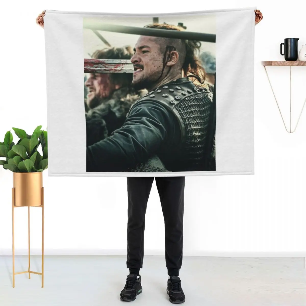 

Uhtred of The Last Kingdom Throw Blanket Modern Design Soft Blanket for Home Decor