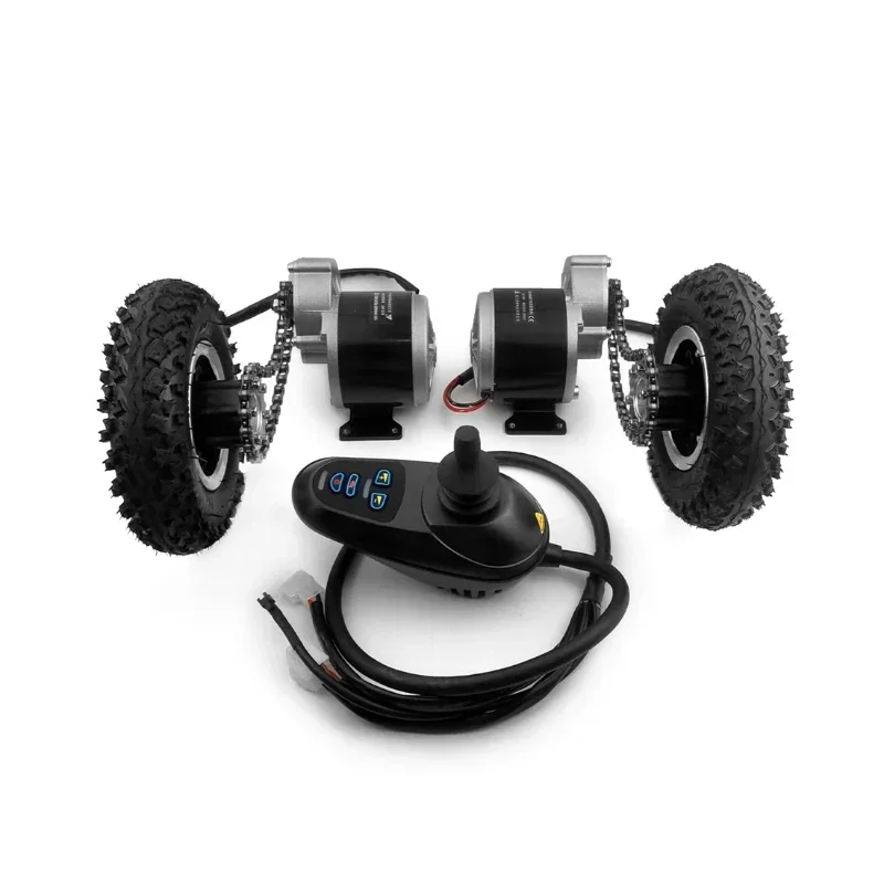 24V Dual Drive Joystick Controller 350W Electric Dolly Cart Lightweight Transport Wheelchair Conversion Kit Hot sales