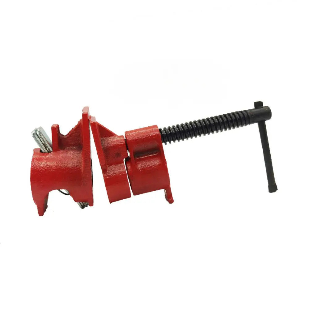 Heavy Duty Pipe Clamp Woodworking Jig Fixture Malleable Iron Tool Board Fastening Carpentry Gluing Professional Device