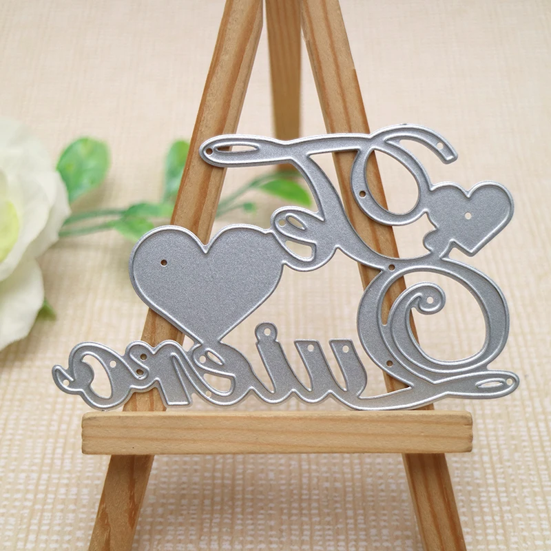 Te Quiero Metal Cutting Dies Paper Cards Making Tool DIY Scrapbook Embossing Love You Craft Die Cut Manual Production