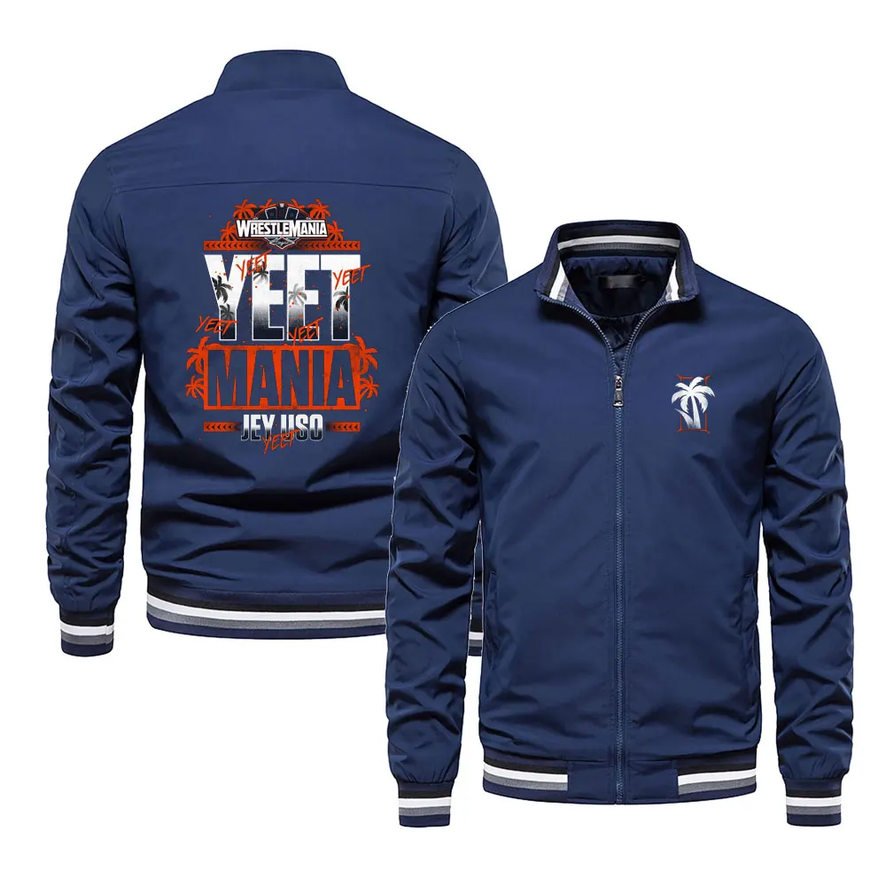 Spring and Autumn Men's Renowned Wrestler Jey Uso Yeet Windproof Jacket Women's Street Cycling Sports Coat