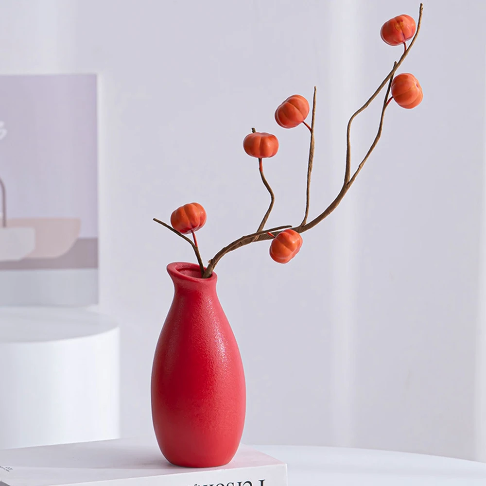 Garden Chinese simple ceramic decoration vase water raised flowers colorful living room flower arrangement Zen decoration flower